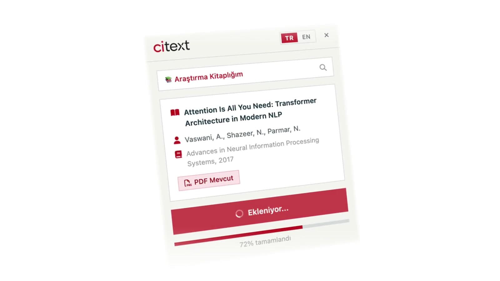 Tarayıcıdaki yayını koleksiyonunuza taşıyın.